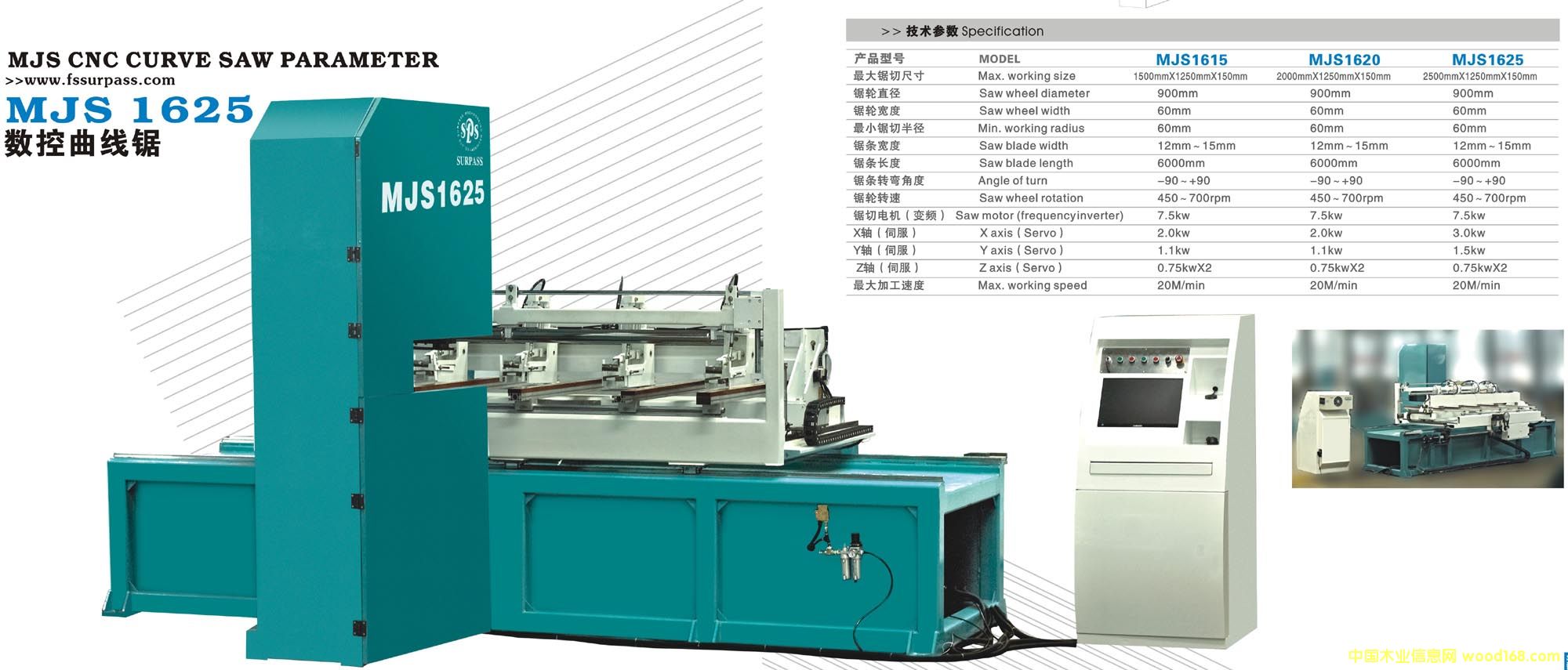 mjs1625数控曲线锯